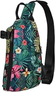 WURTON Rainbow Vegetable And Fruit Print Crossbody Backpack,Travel Hiking Cross Bag Diagonally, Cycling Bag