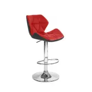 Modern Home Spyder "Leather" Adjustable Bar/Counter Stool - Two-Tone Barstool