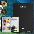 80L Portable Fridge Freezer Bar Upright Camping Caravan 50W 12V/24V/240V Black