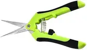 2PCS Hand Pruning Shears Plant Scissors Trim Trees Snips Branch Garden Secateurs Tool with Straight Stainless Steel Blades for Gardening - Ideal for Branches, Hedges, and Small Trees
