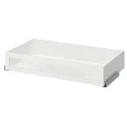 KOMPLEMENT Drawer with framed glass front, white - Get it today