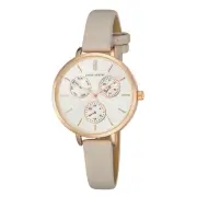 Laura Ashley Women's Faux Chrono Dial 36mm Vegan Leather Strap Watch