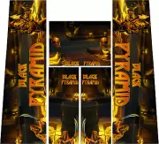 Bally Midway Black Pyramid Pinball Machine Custom CABINET Decal Set!!!