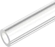 uxcell Acrylic Pipe Clear Rigid Round Plastic Tube 12mm ID 18mm OD 10" for Lamps and Lanterns, Water Cooling System