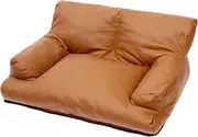 Yajuyi Pet Couch Kennel Waterproof Comfortable Warm Puppy Resting Fashion Portable Cat Couch Bed PU Leather for Puppy Pet Indoor, 65x50x24cm