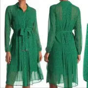 Ted Baker Danyeli Polka Dot Print Long Sleeve Dress WOMENS SIZE (1) 0-2 US NEW
