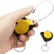 Measuring Tape - Portable 3FT Steel Mini Measure, Easy Read Retractable Scale | Lightweight Utility Self-Locking Compact Tool, Handy Ruler Home Improvement for Precision Metric Imperial Use