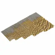 Titanium Coated Twist Drill Bits 1 to 3mm - 50pcs
