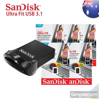 SanDisk Ultra Fit USB 3.1 16GB 32GB 64GB 128GB 256GB USB Flash Pen Drive CZ430