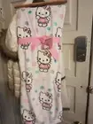 Hello Kitty White Flower Blanket New