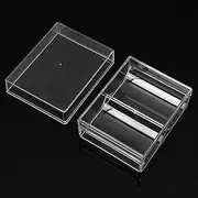 Poker Chip Holder - Clear Acrylic Poker Chip Rack | Portable Storage Rack | Versatile Compartment Tray | Case Trays Holds 40 Standard-Sized Chips