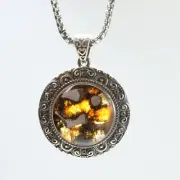 Sericho pallastie meteorite pendant， Meteorite necklace，from Kenya AB211