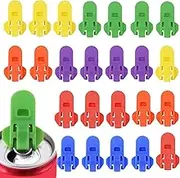 24 PCS Colorful Soda Can Opener, Premium Lightweight Mini Bottle Openers, Lightweight Durable Can Opener, for Coke Beer Cans Tab, Seniors, Camping, Family Gathering, Bar, Airline Services