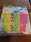 Vintage Intex The Wet Set Inflatable Pool Mat GREEN Air Lounge Float 72”X 30”