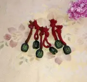 Brass Chime Bell Set of 06 Pieces Ganesha Engraved Sleigh Ringing Bells CA455
