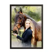 [Namly Design] Personalised Poster - Woman and Horse