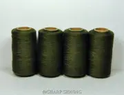TAUPETTE #745 SPUN POLYESTER SERGER & QUILTING THREAD 4 TUBES 1000 YDS. EA
