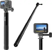 TELESIN° Selfie Stick for GoPro Hero 13 12 11 10 9, DJI Osmo Action 5 Pro 4 3, Insta360 X4 X3 Ace Pro, Aluminium Alloy Extendable Selfie Stick with 1/4 Inch Tripod Mounting Interface, 90 cm / 35.2