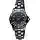 Diadem 黛亞登 菱格紋雅緻陶瓷腕錶-黑x玫塊金時標 8D1407-551RG-D