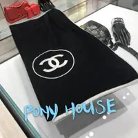 在飛比找蝦皮購物優惠-PONY HOUSE  CHANEL香奈兒經典款黑圍巾