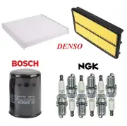 Tune Up Kit Cabin Air Oil Filters Spark Plugs for Acura MDX 3.7L 2007