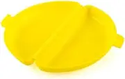 Microwave Egg Cooker, Plastic Omelet Maker, Yellow, Half-Round Shape