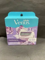 NEW Gillette Venus Comfortglide Freesia Razor Cartridges 4 Count Sealed Refill