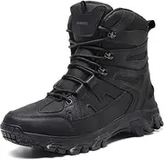 [Generic] Men's Tactical Boots Hiking Outdoor Boots Anti-Slip Motorcycle Boots Work Boots Lightweight Military Combat Boots