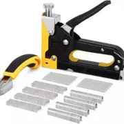 Staple Gun 3 in1 Heavy Duty Fastener Tool Tacker Tree Staples Upholstery Stapler