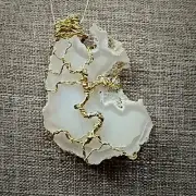 Tree Of Life Wire Wrap Agate Sliced Geode Natural Edge Handmade In Oregon