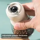 Pepper Mill Crusher Manual Reusable Glass Visible Body Salt Grinder Safe