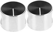 [EXHUMKY] 2pcs Stainless Steel Cooktop Knob Gas Stove Control Knobs for Home Kitchens Restaurants Replacement Knobs for Oven Range Cooking