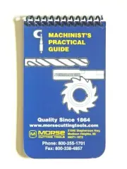 Machinist's Practical Guide Pocket Manual Handbook Blue Book Toolbox Morse