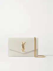 [SAINT LAURENT] SAINT LAURENT - Uptown Textured-leather Shoulder Bag - Off-white - One size One size Off-white