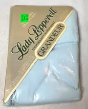 Vintage Light Blue Pillowcases Lady Pepperell Grandeur Pair Standard No-Iron NEW