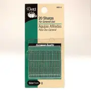 Dritz 20 Sharps Needlesfor General Use, Size/Tam 8, FREE Shipping from US