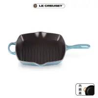 在飛比找momo購物網優惠-【Le Creuset】琺瑯鑄鐵鍋典藏單耳單柄方鐵烤盤 26