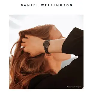 【Daniel Wellington】DW 手錶 Iconic Link Ceramic 28mm/32mm曜石黑陶瓷錶(DW00100415)
