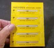 Qty 5: Rare Sylvania Germanium Diode 1N68A Fuzz Face Pedal Stomp DIY Big Muff