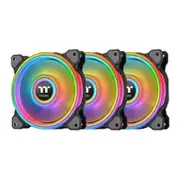 Thermaltake Riing Quad 14 RGB Radiator Fan TT Premium Edition (3-Fan Pack) - Black Edition [CL-F089-PL14SW-A]