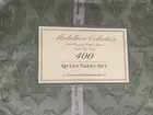 4pc Medallion Collection Green on Green Printed Queen Sheet Set NIP / NOS