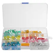 120Pcs Mini Blade Fuse Box Assortment Set Automotive Truck Fuses Holder Kit