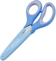 Kids Scissors | Stainless Steel Child Shears,Rounded-tip Scissors School Crafting Scissors with Cover for Supplies Blue