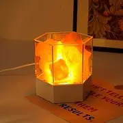Himalayan Salt Lamp Natural Crystal Salt Rock Lamp for Warm Peaceful and Romantic Night Light Modern Healthy Decorative Indoor Home Lighting