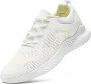 [nzzoo] Womens Tennis Running Shoes Unisex Lightweight Breathable Walking Shoes Ultra Soft Flying Knitting Lace Up Fashion Sneakers Non Slip Athletic Trainers Casual Sports Shoes