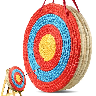 VEVOR 20" Archery Target Outdoor Arrow Target Solid Straw Target Shooting Bow