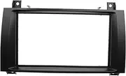QASULER 2 Din Radio Fascia DVD Panel Car Stereo Dash Kit Double Din Frame Kit, for, SLK Class (R171) 2004-2011 Center Console Radio Fascia