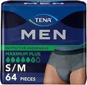 Tena Incontinence Underwear for Men, Protective, Medium/Large, 64 Count