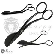 Machine Embroidery Scissor 6" Duckbill Applique Thread Lace Quilt Shear Black