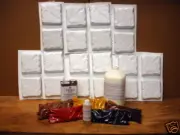 20 Mold Concrete Patio Paver or Tile Supply Kit Makes 6x6x1.5" Stones, Fast Ship